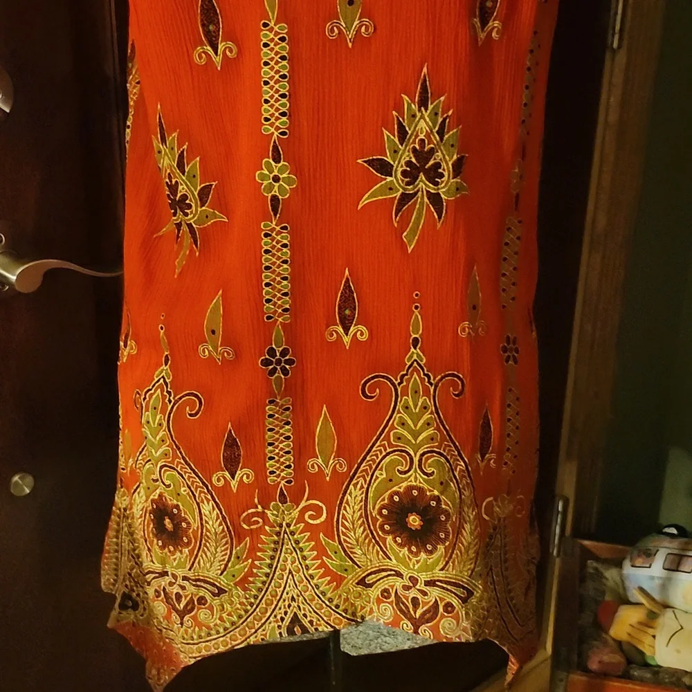 BELMA  NY Sleeveless  Floral Design Top Large - Picture 9 of 16